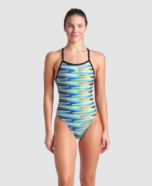 ARENA Traje de baño para mujer RACING STRIPE