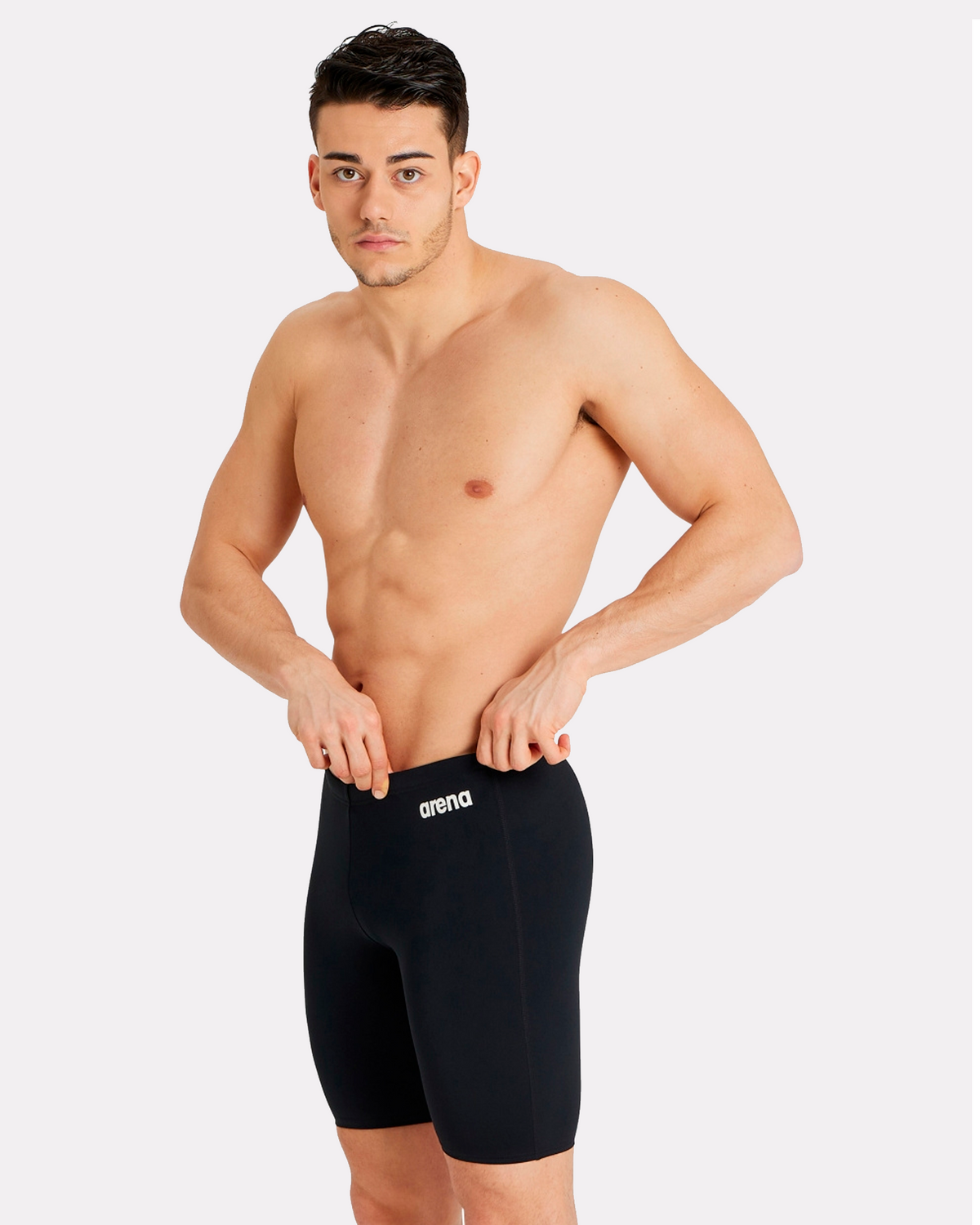 ARENA MEN'S TEAM SWIM JAMMER SOLID - BLACK