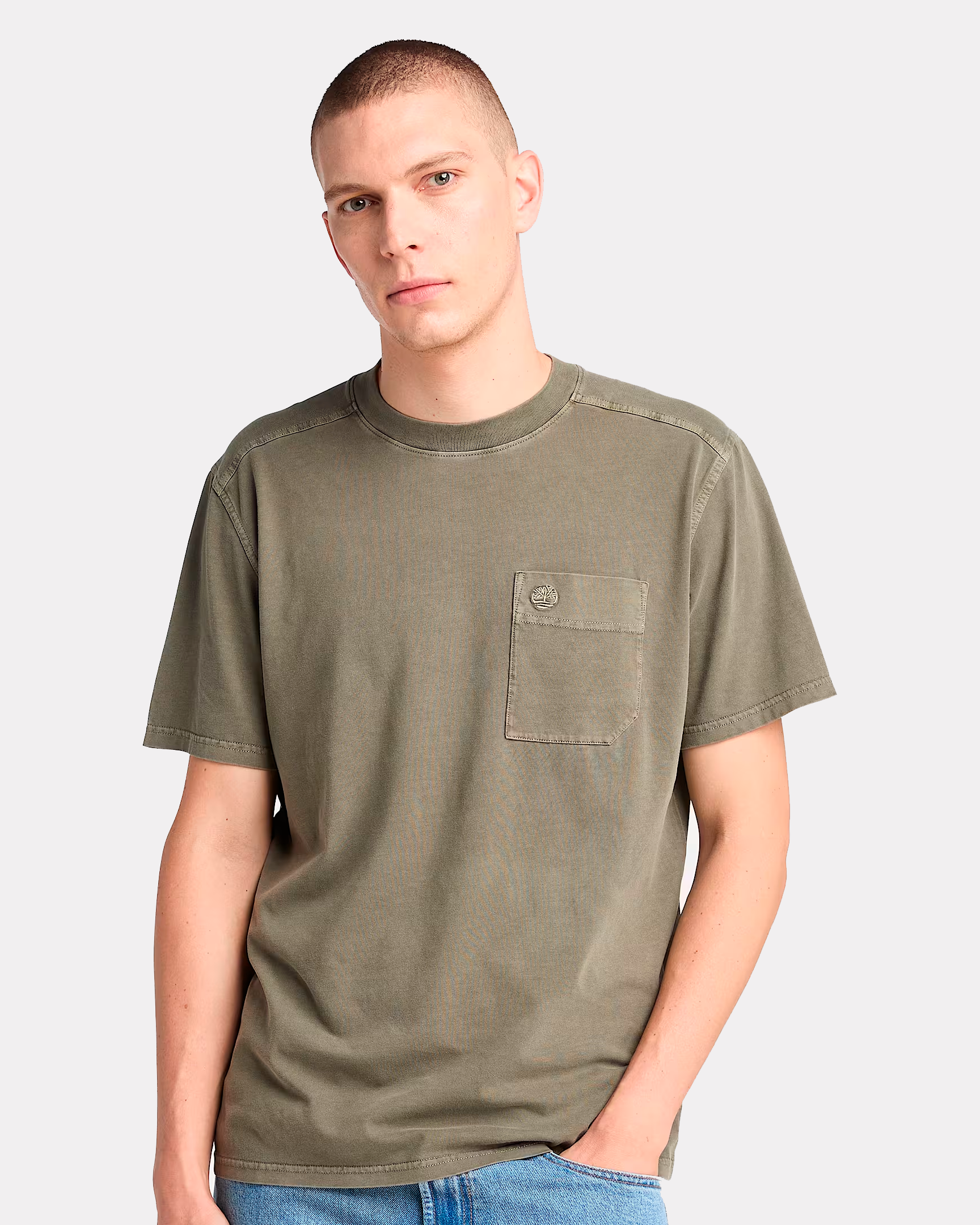 T-Shirt Merrymack River con bolsa en el pecho