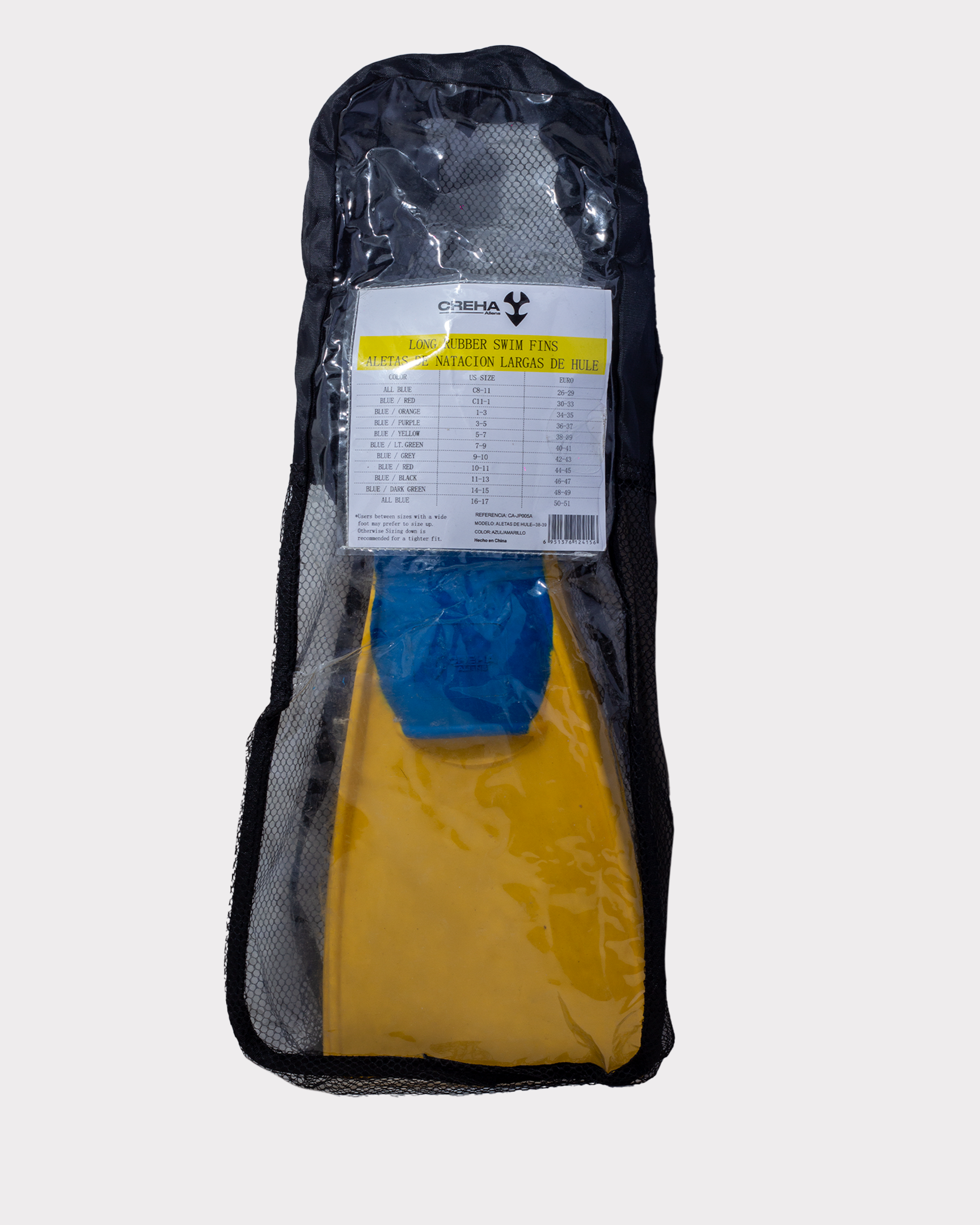 CHAPALETA PROFECIONAL YELLOW/BLUE