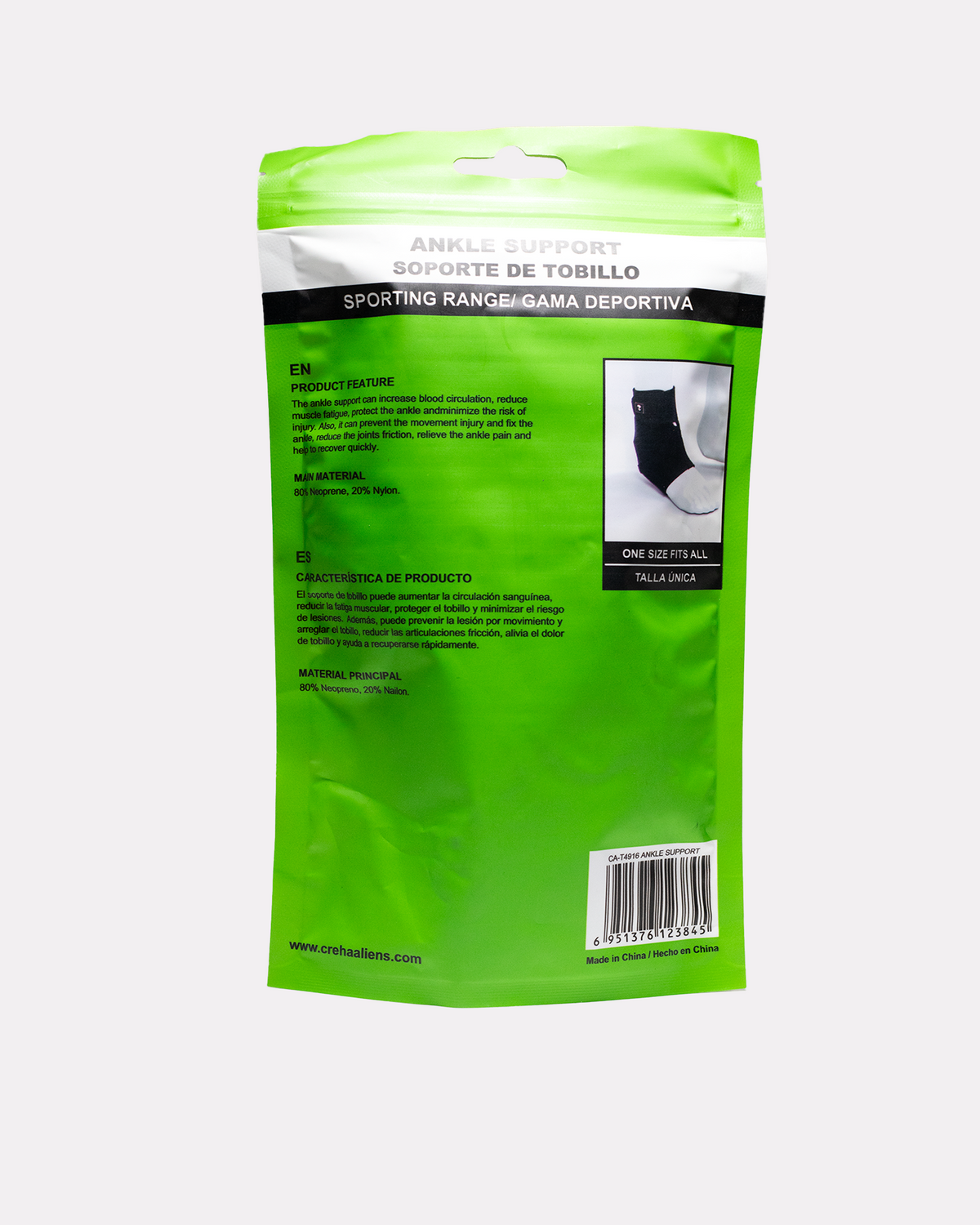 CREHA TOBILLERA AJUSTABLE NEOPRENO CA-T4916