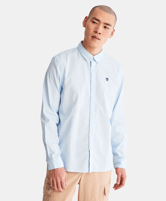 Camisa Timberland manga larga Ela River Elevated Oxford Solid Slim