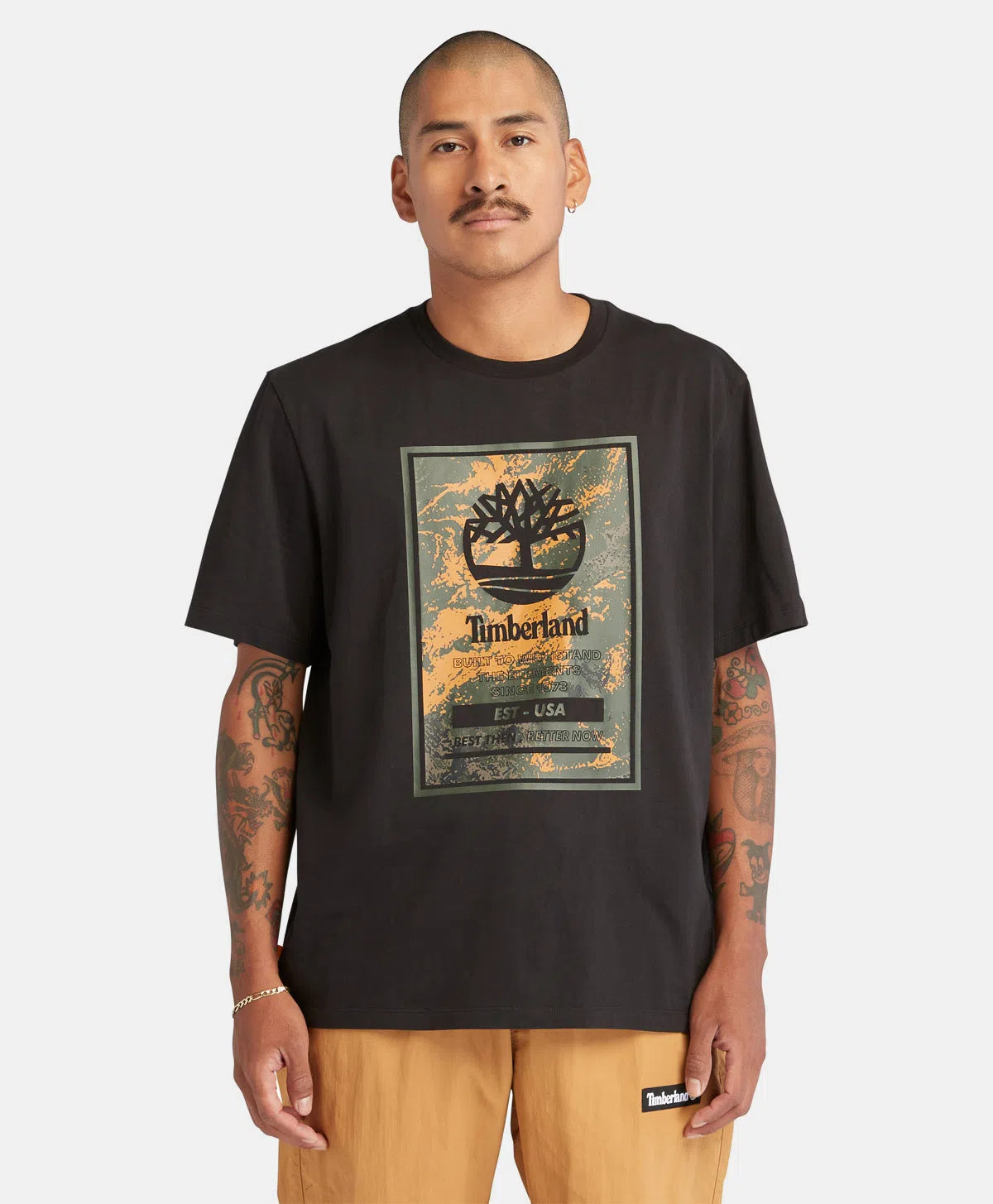 Timberland Playera Unisex con logo estampado