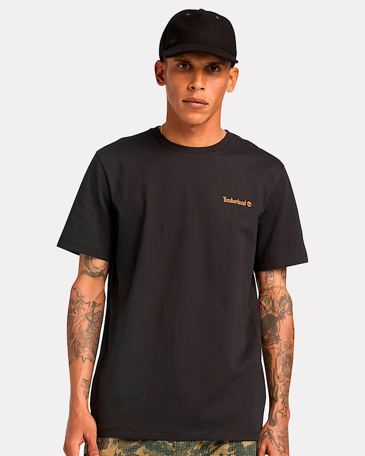 TIMBERLAND CAMISA BACK BIG LOGO BLACK
