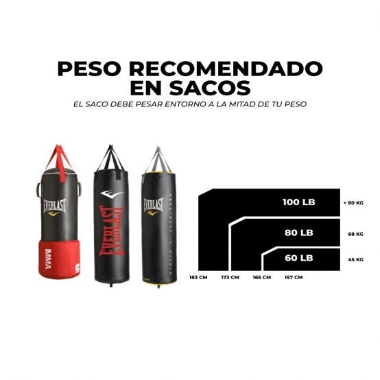 Everlast Saco Omnistrike 80 lb (No Incluye relleno)
